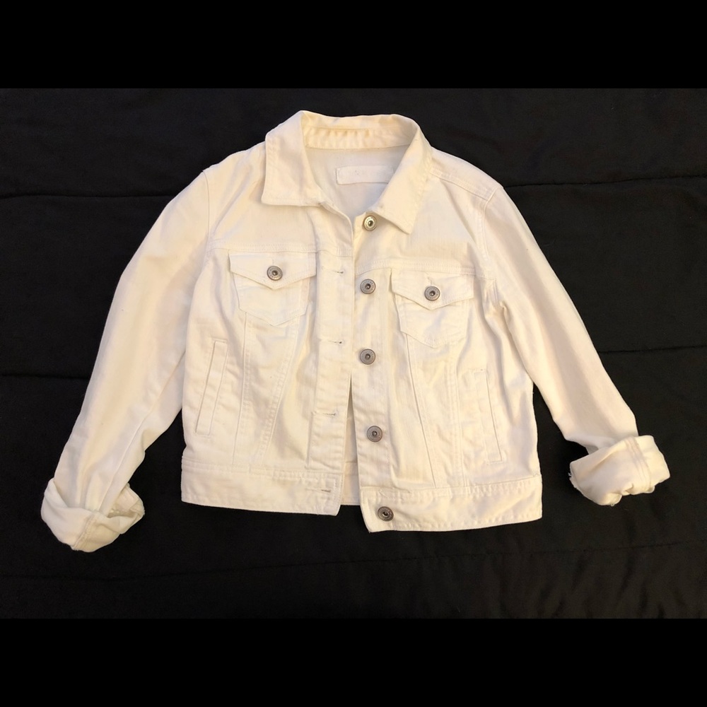 White denim jacket
